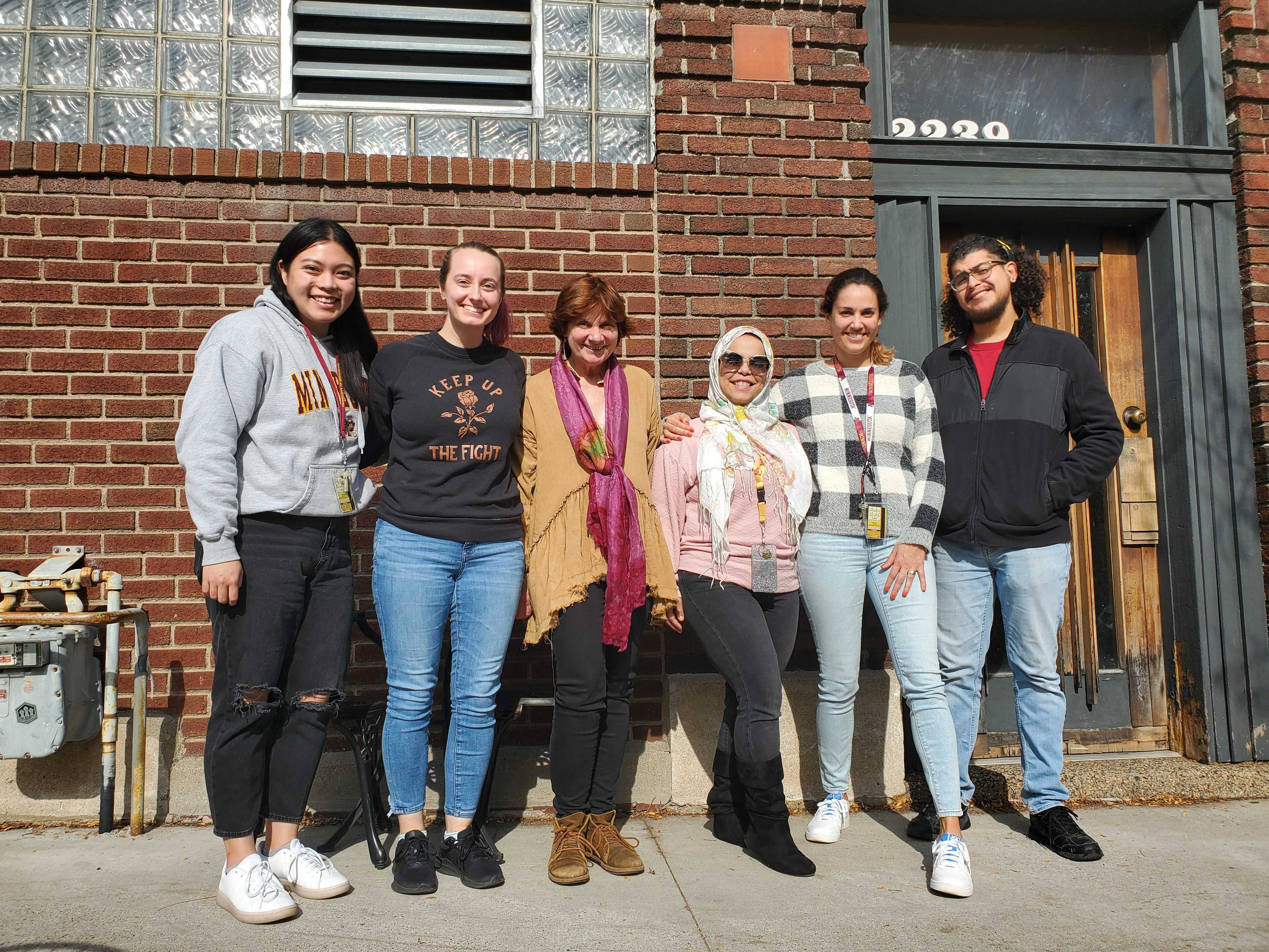 We went out to have lunch in the famous Finish bistro restaurant in Saint Paul. From left to right, Sydney Phu (rotation student), Mary Piaskowski, Dr. O'Connor, Hanen Baggar, Fernanda Fumuso and Alexis Cotto-Rosario. 